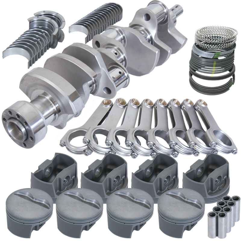 Eagle Chevy 350 1Pc 3.750in Crank 5.700in H-Beam -5cc Flat Top 4.030in Pistons Balanced Assembly