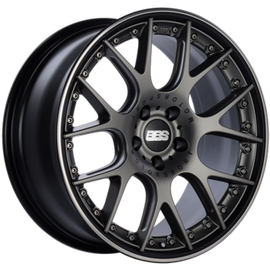 BBS CH-RII 21x9 5x112 ET32 Satin Black Center Platinum Lip SS Rim Prot Wheel PFS Req w/MS Etching