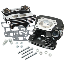 Load image into Gallery viewer, S&amp;S Cycle 08-16 Touring Super Stock 79cc Cylinder Head Kit - Wrinkle Black