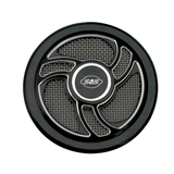 S&S Cycle Stealth Applications Torker Air Cleaner Cover w/ Machined Highlights - Gloss Black