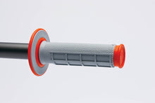 Load image into Gallery viewer, Renthal MX Dual Compound Grips 1/2 Waffle - Grey/ Orange