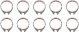 Twin Power 66-84 Shovelhead Big Twin Exhaust Gaskets Replaces 65834-68 Pr