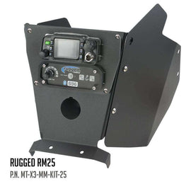 Rugged Radios Can-Am X3 Mounting Kit with Multi Mount and Side Panels Kenwood TK7360