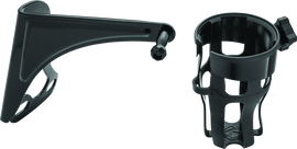 Kuryakyn Reflex Drink Holder Right Side HD Touring Passenger Mount 96-13 Gloss Black