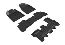 Load image into Gallery viewer, 3D MAXpider 2007-2013 Acura MDX Kagu 1st &amp; 2nd &amp; 3rd Row Floormats - Black