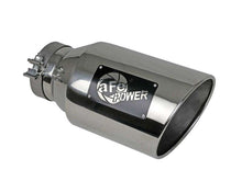 Load image into Gallery viewer, aFe Power Universal 5in Inlet 8in Outet MACH Force-XP Clamp-On Exhaust Tip - Polished