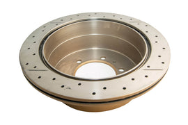 DBA 96-97 Lexus LX450 / 8/92+ Toyota Landcruiser Rear Drilled & Slotted Street Series Rotor
