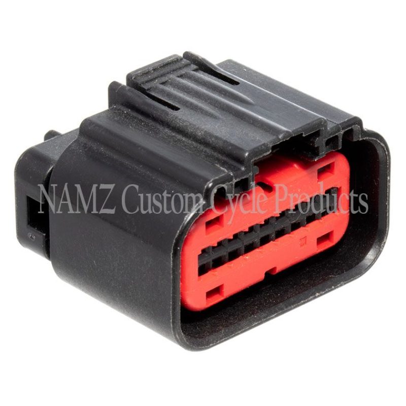 NAMZ 12-20 V-Twin FX Models AMP 18-Position Female Connector Kit w/Terminals (HD 72664-12)