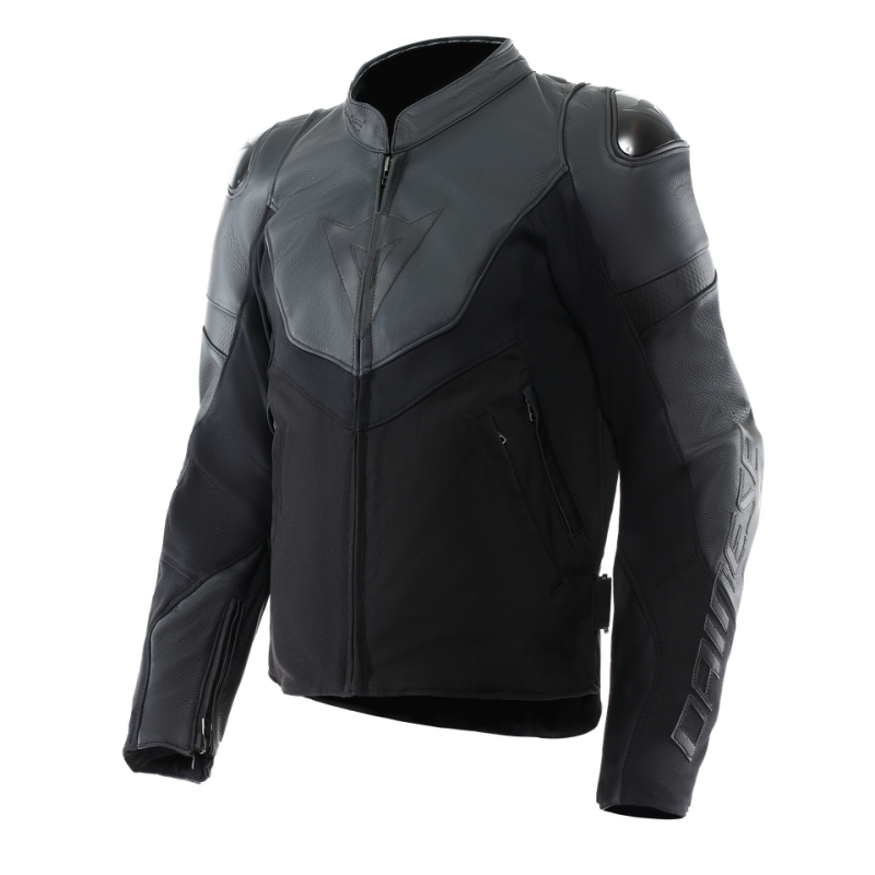 Dainese Iperattiva Leather-Tex Jacket Black/Black Size - 60