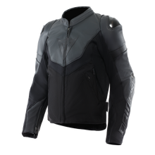 Load image into Gallery viewer, Dainese Iperattiva Leather-Tex Jacket Black/Black Size - 60