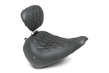 Mustang 23-25 Harley Breakout Wide Tripper Solo with backrest Black