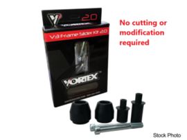 Vortex Racing 07-08 Kawasaki ZX 600 R V3 2.0 Frame Slider Kit- No Cut