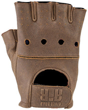 Load image into Gallery viewer, Kuryakyn Leather By River Road Buster Vintage Shorty Gloves Black - 3XL