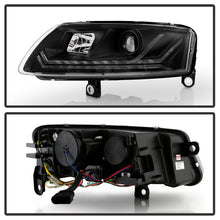 Load image into Gallery viewer, Spyder 09-11 Audi A6 Halogen Model Only Projector Headlights - (PRO-YD-ADA609-SEQ-BK)