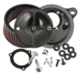 S&S Cycle 2008+ BT w/ S&S 66mm Throttle Body Stealth Air Cleaner Kit w/o Cover