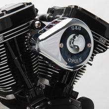 Load image into Gallery viewer, S&amp;S Cycle 2007+ XL Sportster Models Stealth Air Cleaner Kit w/ Chrome Mini Teardrop Cover