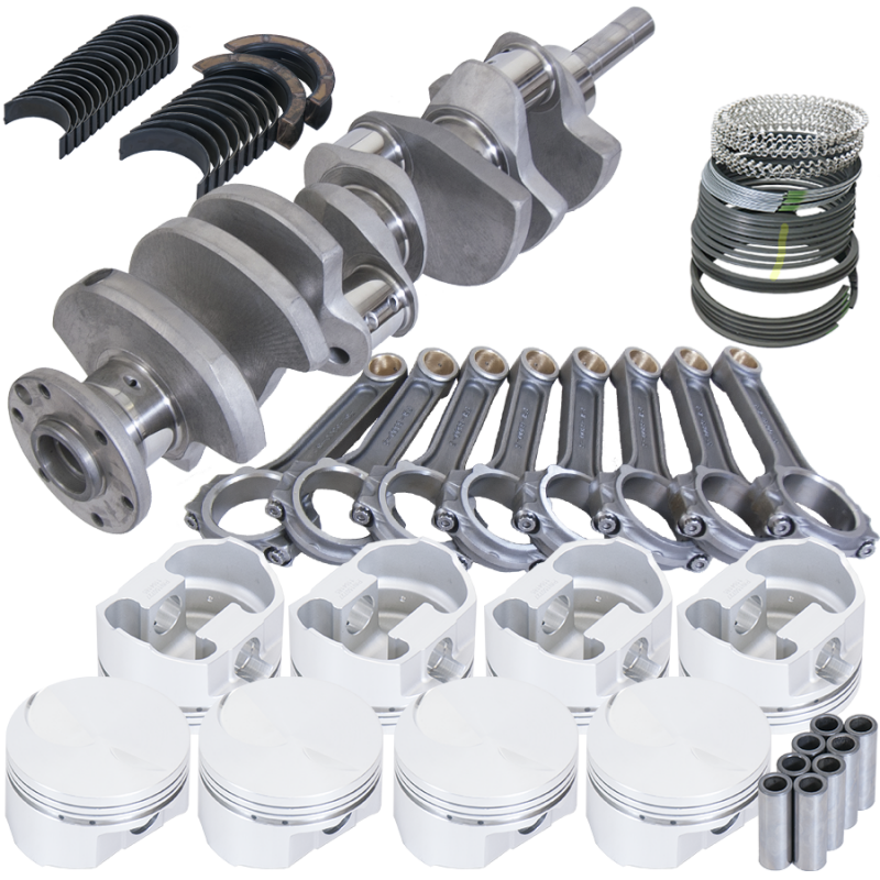 Eagle Ford 460 4.140in Crank 6.800in I-Beam Rods -3cc Flat Top 4.440in Pistons Rotating Assembly