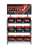 Odyssey Battery 18 Battery Display Rack (3 Wide x 3 High x 2 Deep)