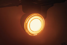Load image into Gallery viewer, Kuryakyn Tracer L.E.D. Front Turn Signal Insert, White/Amber Light, Smoke Lens 1157