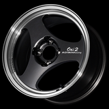 Advan ONI2 14x5.0 / +44 Offset / 4x100 / 63mm Bore / Machining and Black Gunmetallic