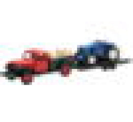 New Ray Toys 1946 Dodge Power Wagon with Farm Tractor/ Scale - 1:32