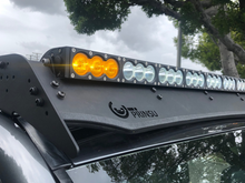 Load image into Gallery viewer, Cali Raised Dual Function Amber/White Led Light Bar Prinsu Mounting Bracket Kit - Wire Harness/Small