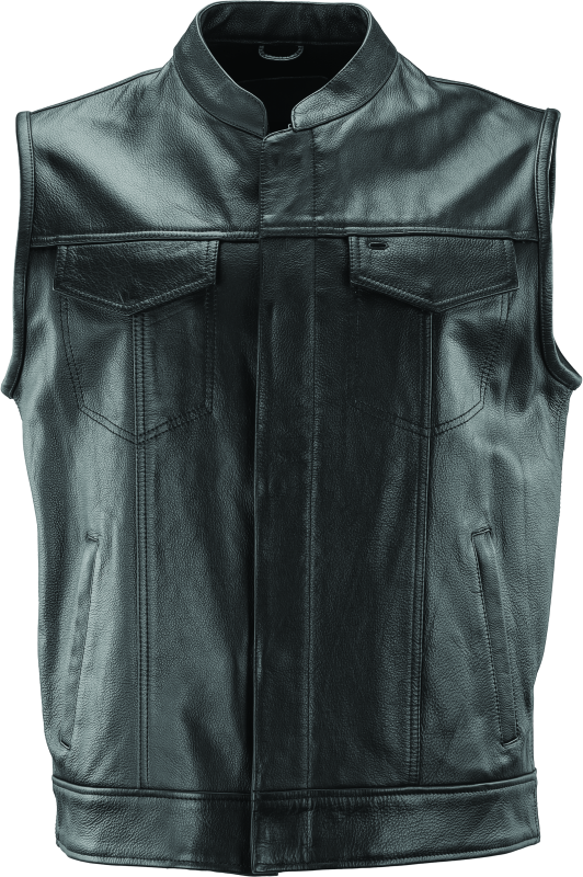 Kuryakyn Leather By River Road Vandal Club Vest Black - Small