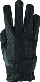 River Road Tucson Leather Perforated Gloves Black Womens - XL