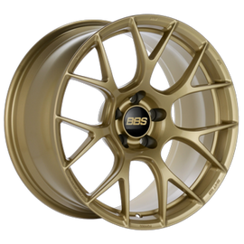 BBS RE-V7 19x10.5 5x120 ET35 PFS Gloss Gold Wheel - 82mm PFS/Clip Required