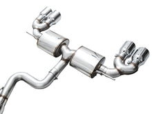 Load image into Gallery viewer, AWE MK8 Volkswagen Golf R 3in Touring Edition Quad Exhaust - Chrome Silver Tips
