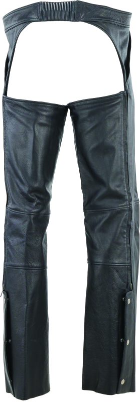 Kuryakyn Leather By River Road Plains Leather Chaps Black - Large