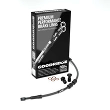 Load image into Gallery viewer, Goodridge 11-14 HD FLSTC Heritage CL (w/ABS) +6in Black Brake Line Kit w/Black Fittings