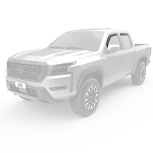 Load image into Gallery viewer, EGR 2022+ Nissan Frontier In Channel Window Visors Front/Rear Set Matte Black Crew Cab