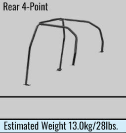 Cusco Safety21 4pt 4 Pssgr BLK Roll Cage Nissan R33 2dr (S/O/No Cancel)