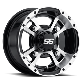 ITP SS 112 10x8 / 4x115 BP / 3+5 Offset Machined Wheel