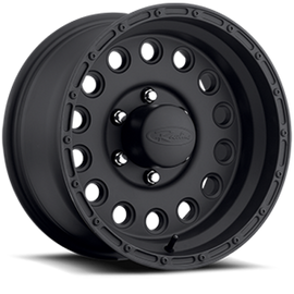 Raceline 887B Rock Crusher 16x10in / 8x170 BP / -24mm Offset / 130.81mm Bore - Satin Black Wheel