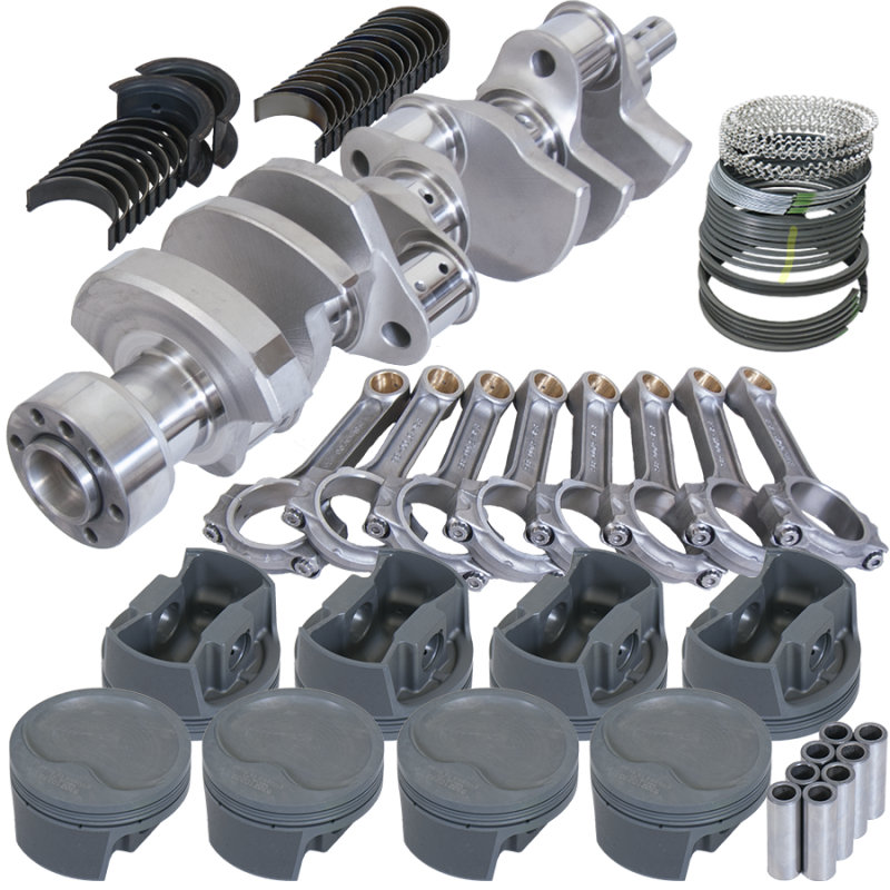 Eagle Chevy LT1 350 1Pc 3.750in Crank 5.700in I-Beam Rods -16cc 4.060in Pistons Rotating Assembly