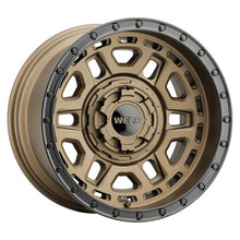 Load image into Gallery viewer, Weld Off-Road Crux 22x12in / 6x135 BP / ET -44 / 106.1mm Bore - Satin Bronze/Satin Black Ring Wheel