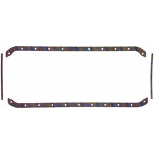 Load image into Gallery viewer, Fel-Pro Toyota Land Cruiser OS 34210 C Engine Oil Pan Gasket Set Blue Stripe cork-rubber