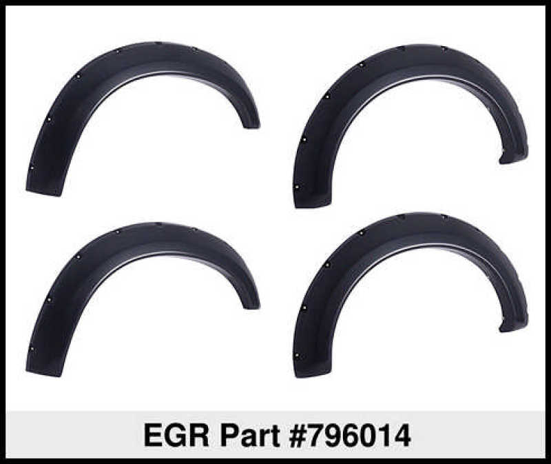 EGR 17-23 Nissan Titan Traditional Bolt-On Look Fender Flareswith Fender Badge Set Of 4