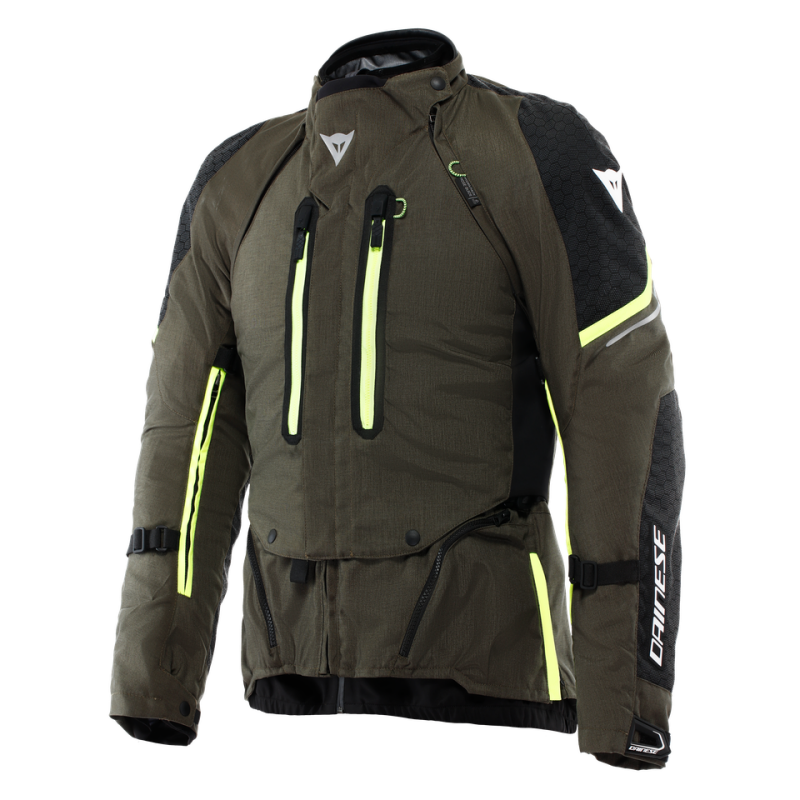 Dainese Super Adventure Absoluteshell Jacket Tarmac/Black/Fluorescent Yellow Size - 46