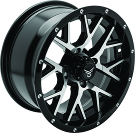 QuadBoss Barbwire 14X7 - 5+2 - 4/110 - Black Machined