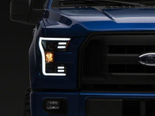 Load image into Gallery viewer, Raxiom 15-17 Ford F-150 G3 Projector Headlights w/ LED Accent- Blk Housing (Clear Lens)