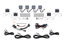 Load image into Gallery viewer, Diode Dynamics Stage Series SXS Rock Light Installer Kit - RGBW M8 w/Controller (4-pack)