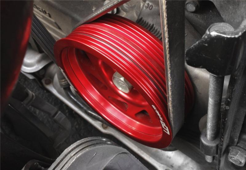 PERRIN 93-14 Subaru Impreza (Incl. 02-14 WRX) / 04-21 STI Lightened Crank Pulley - Red - GTR Auto