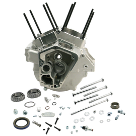 S&S Cycle 92-99 BT 4-1/8in Bore Small Diameter Flywheels Special Application Crankcase - Natural
