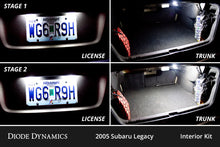 Load image into Gallery viewer, Diode Dynamics 05-09 Subaru Legacy Interior LED Kit Cool White Stage 2