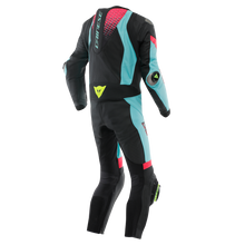 Load image into Gallery viewer, Dainese Laguna Seca 6 1PC Leather Suit Perforated Black/Water/Fuxia Size - 44