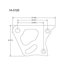 Load image into Gallery viewer, Peterson Fluid Systems Chevrolet Big Block Mount Blade - Left Side