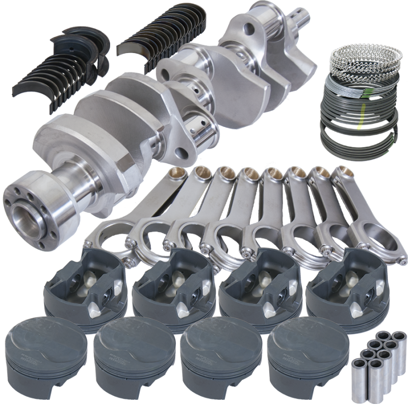 Eagle Chevy LT1 350 1Pc 3.750in Crank 6.000in H-Beam 6cc Dome 4.030in Pistons Rotating Assembly